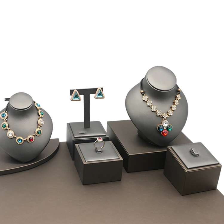 Luxury Leather Modern Jewellery Stand Holders Commercial Custom Jewelry