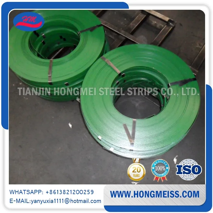 Cold Rolled BLUE & BLACK Packing Material Metal Strip Steel binding strips box packing strip