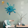PET warm Water shape clock design polyester fiber clock for decoration