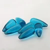 Water drop glass gems blue glass gemstone
