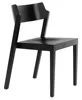 Solid Wood Black Dining Chairs Bar Stools Fashion Clean Design for Restaurant Hotel Coffee Shop without armrest