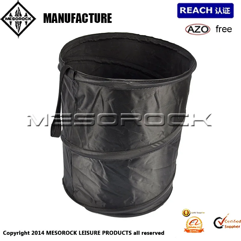 Mini Bin For Car Trash Garbage Rubbish Hanging Collapsible Foldable Waste Basket 
