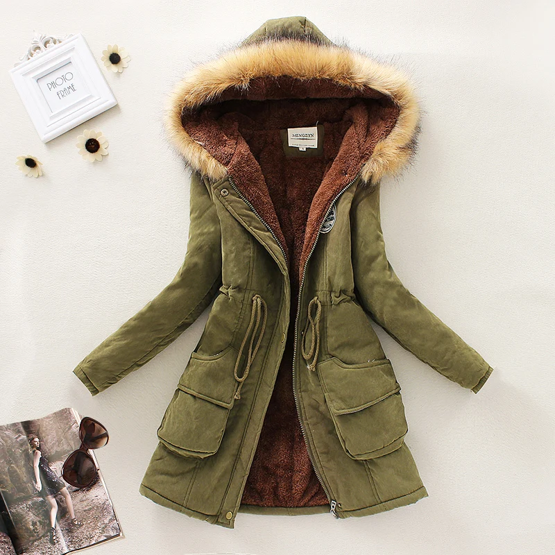 2016 Nuevas Mujeres Del Invierno de Down Parkas Espesar