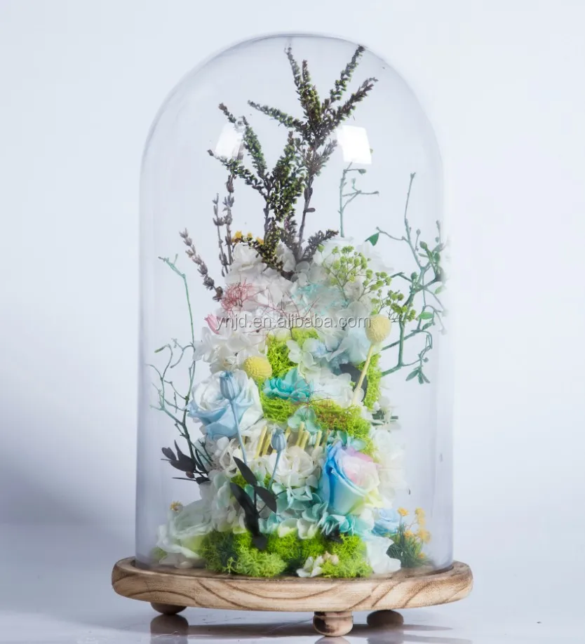 
100% handmade preserved flowers unique gift in glass dome preserved rose birthday gift 