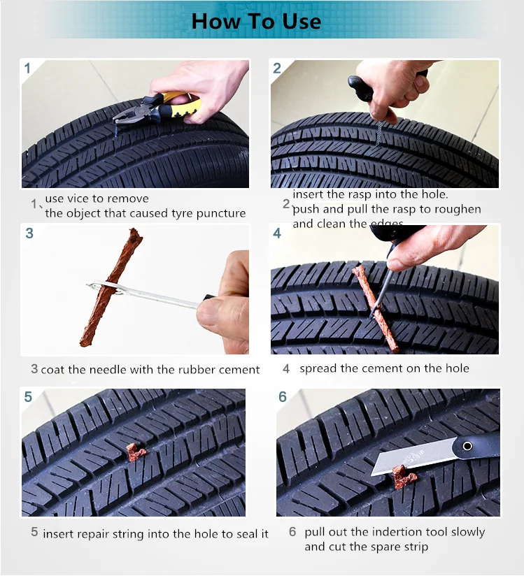 Tire Puncture Repair Kit T Handle Quick Seal Tire Repair Tools Buy