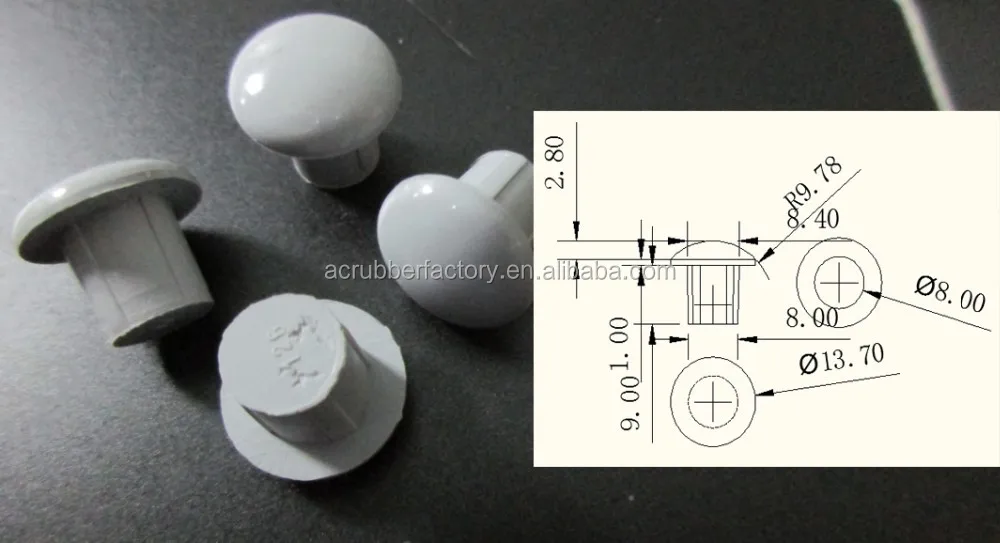 Stopper For Shelf Rubber Stopper For Door Made Of Rubber Mushroom Plug