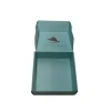 Accept custom beautiful sky blue printed silver hot stamping logo corrugated packaging box