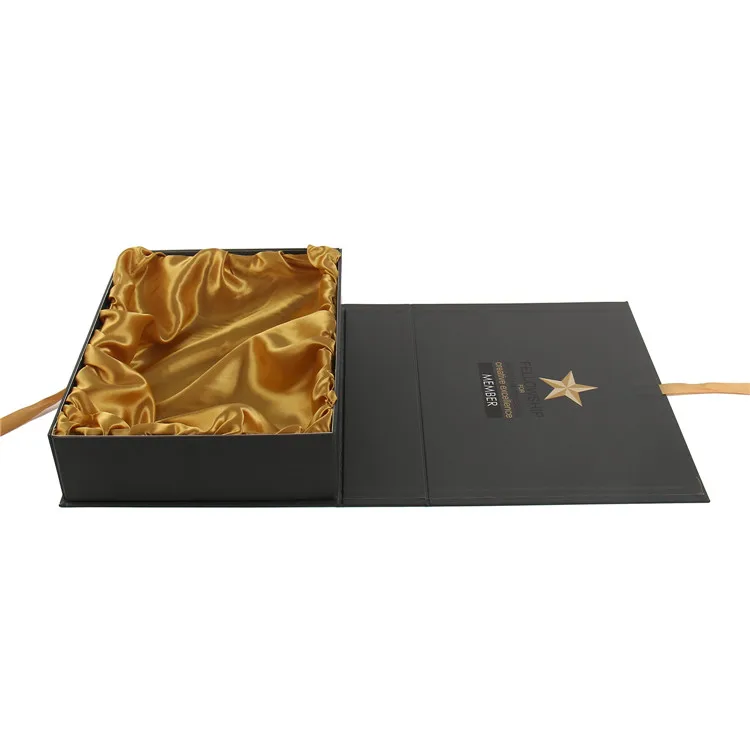 luxury black gift cardboard box soft touch packaging(6)