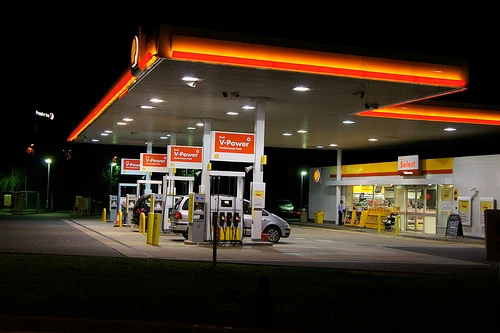 Steel Space Frame modular design petrol station