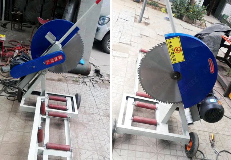 Neweek Side Shift Type 250mm Timber Manual Circular Saw Log Cutting