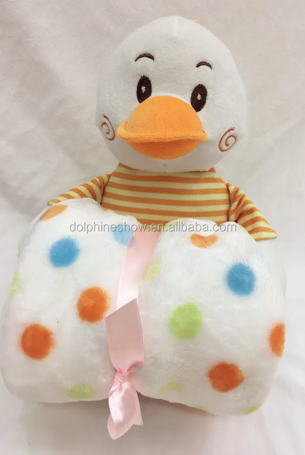 blanket with soft toy