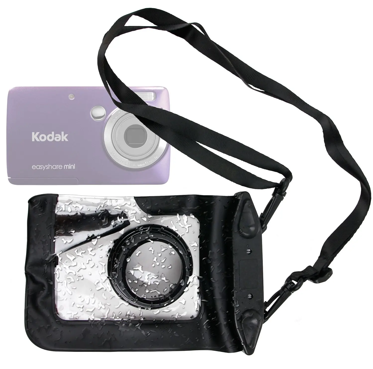 Get Quotations · DURAGADGET Compact Camera Case in Black for Kodak Easy  Share Mini, Mini M200, MS522