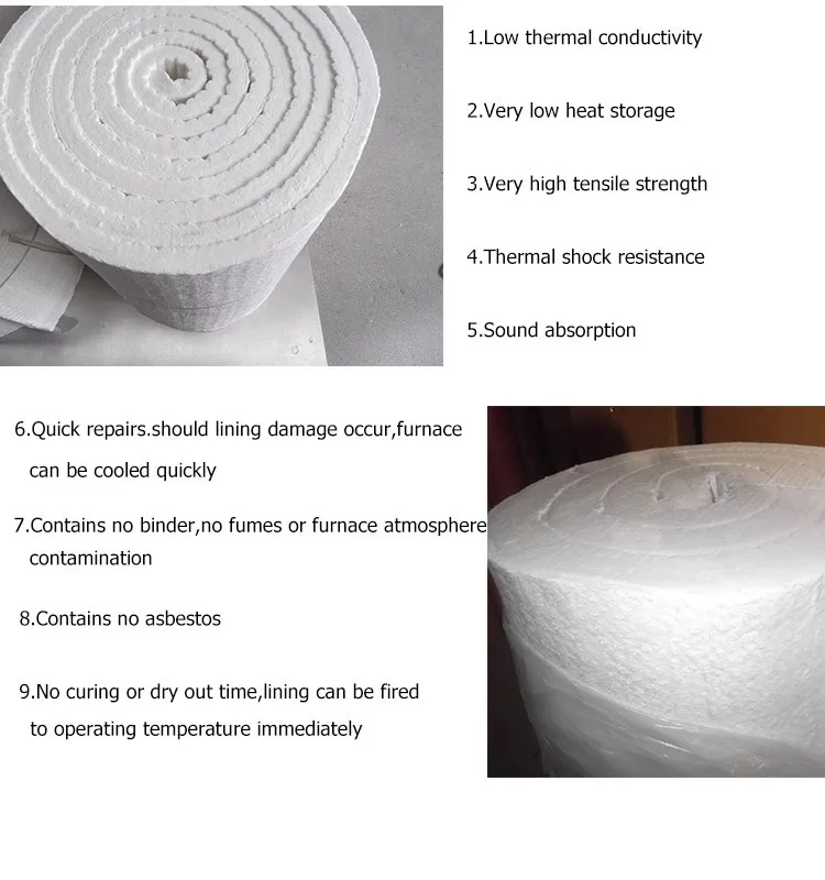 Low Thermal Conductivity Fireplace Insulation Fire Proof Lining