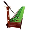 Solid Wood ball return channel indoor Golf Putter Trainer Practice Mat