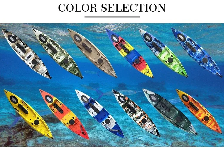 New style wholesale fishing canoe cheap plastic kayak boats sale