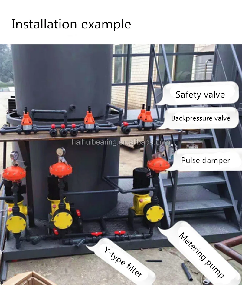 PVC and PVDF back pressure valve for dosing metering pump Safety valve