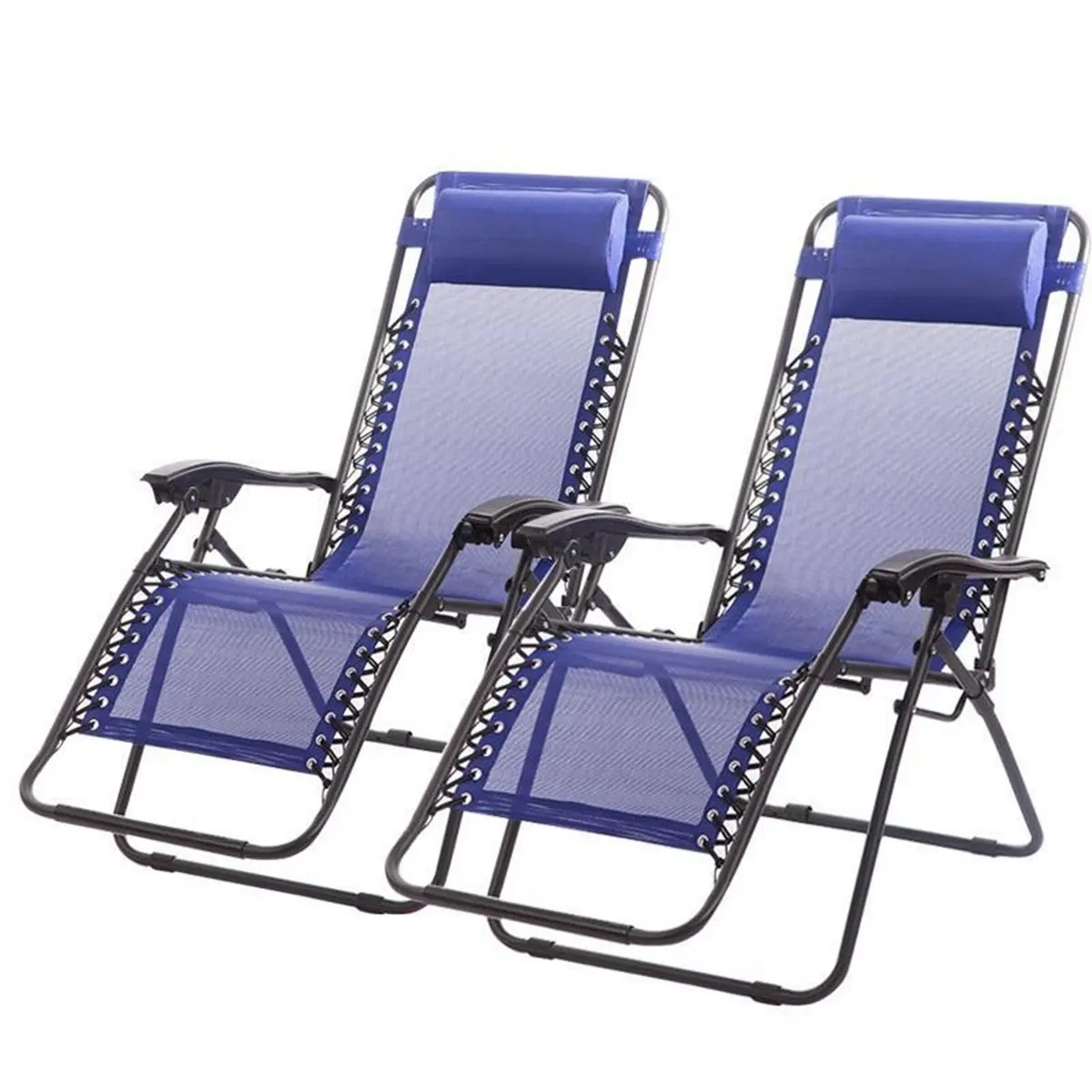 New Premium Zero Gravity Recliner Case Of 2 Lounge Patio Chairs New Premium Zero Gravity Recliner Case Of 2 Lounge Patio Chairs Camping Beach Pool