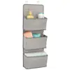 Soft Fabric Wall Mount/Over Door Hanging Storage Organizer with 3 Large Pockets for Kids Room or Nursery