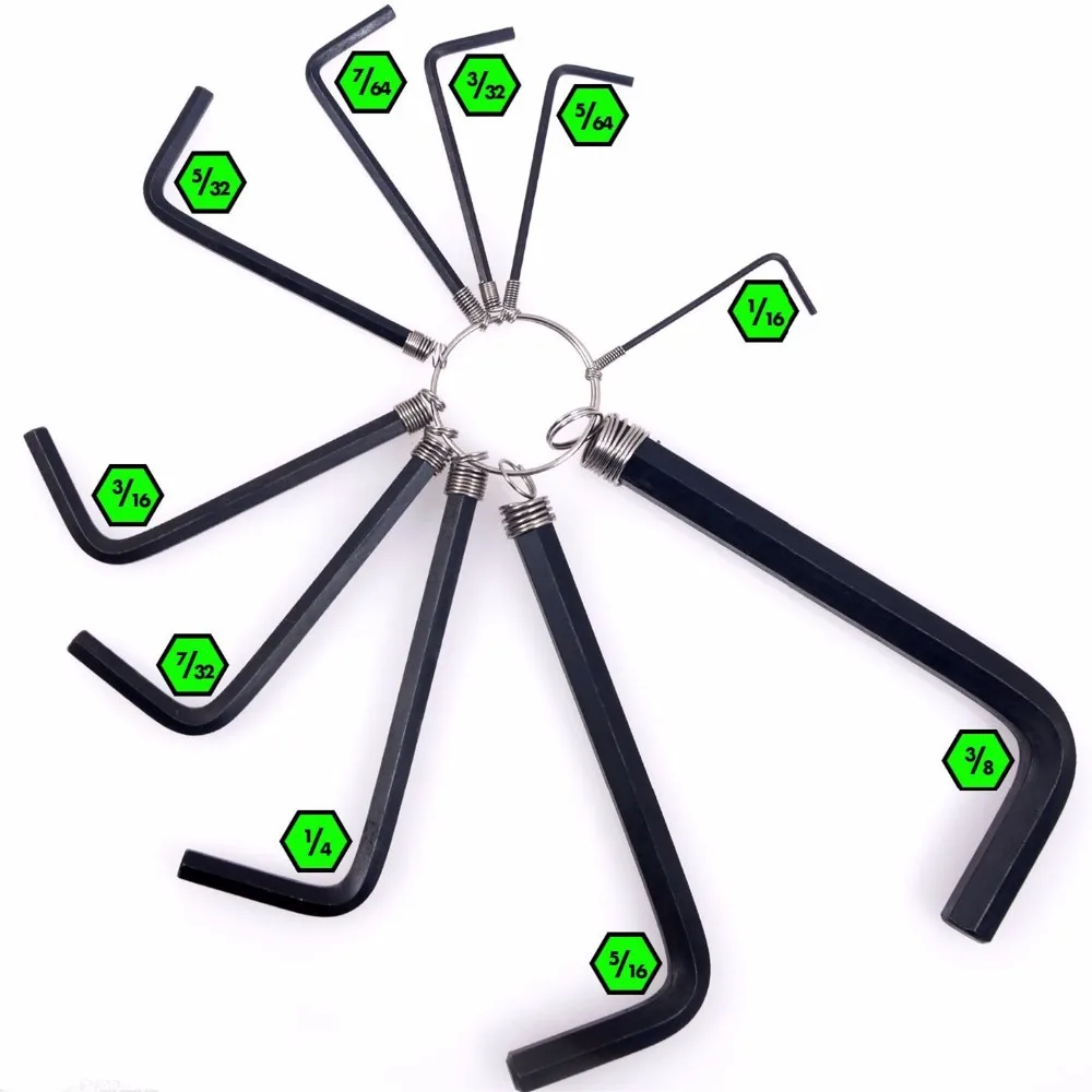 (10 Wrenches Industrial Grade) Sae Sizes 1/163/8 Carbon Steel