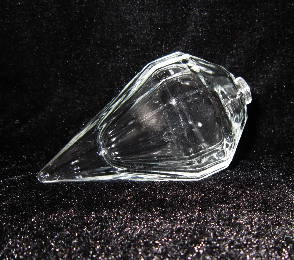 钻石形花式空玻璃香水瓶 50毫升为妇女