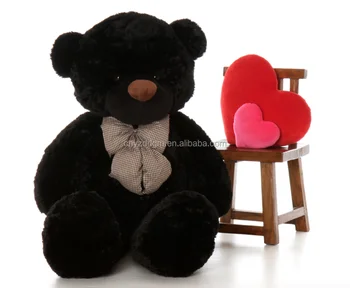 giant black teddy bear