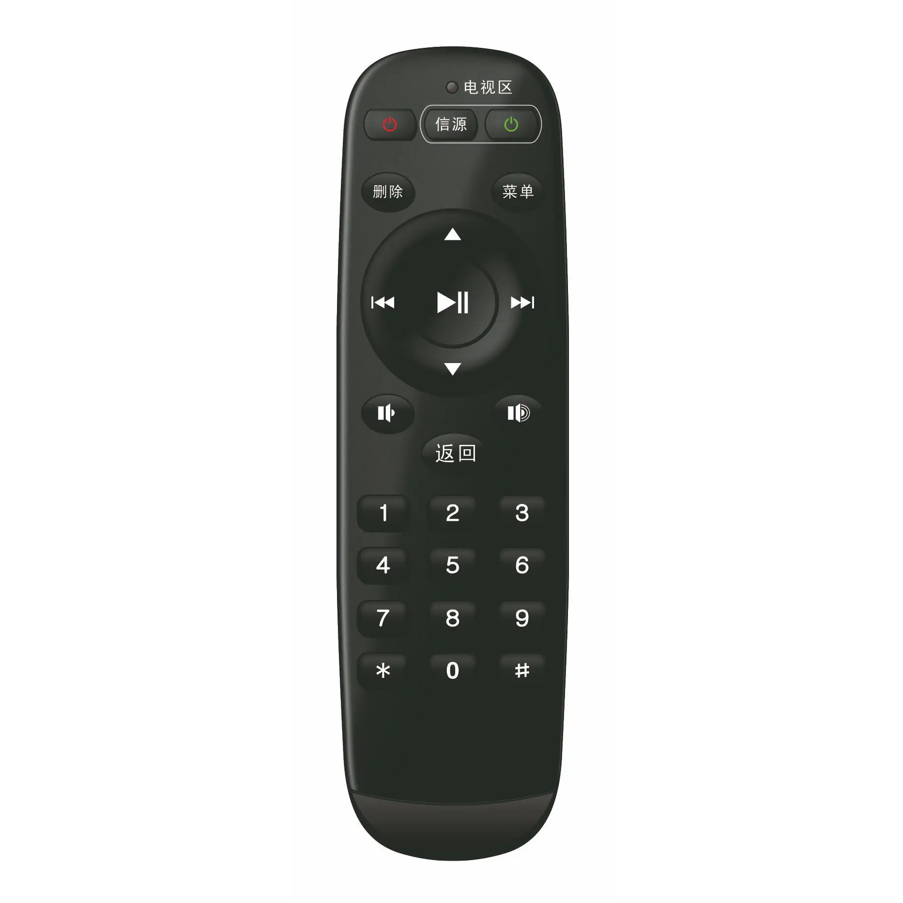 Roku Black 25keys Tv Remote Control Smart Rf Remote Controller Ir