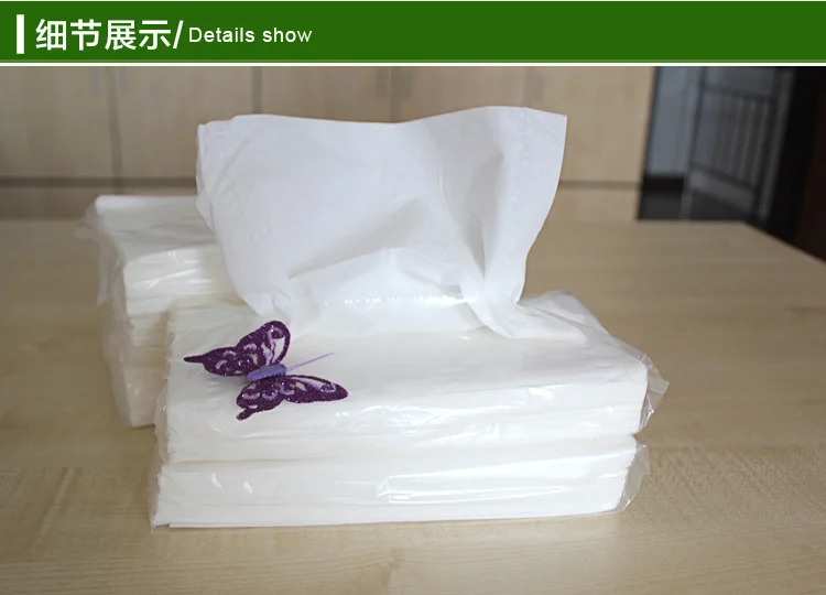 Wholesale Eco Friendly Soft Pack Cheap Customizable Facial Tissue Paper