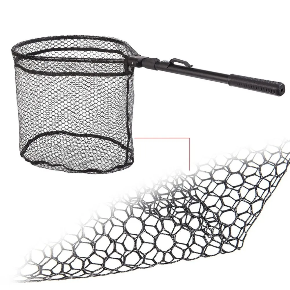 81cm Fly Fishing Nets Aluminum Alloy Telescoping Foldable Landing Net