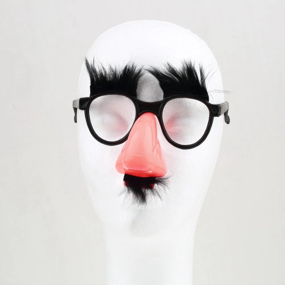 Glasses Mustache Fake Nose Clown Fancy Dress Up Costume Props Fun Party Favor Buy Glasses