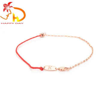2018 Redline Jewelry Simple And Stylish Half Red String Bracelet 925 2018 Redline Jewelry Simple And Stylish Half Red String Bracelet 925 Sterling Silver Single Diamond Chain