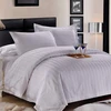 China supplier queen size 3cm stripe hotel bed linen 100% cotton bedding set bed sheet set
