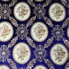 Jacquard Blue Floral Velvet Sofa Chair Armchair Upholstery Fabric Designs