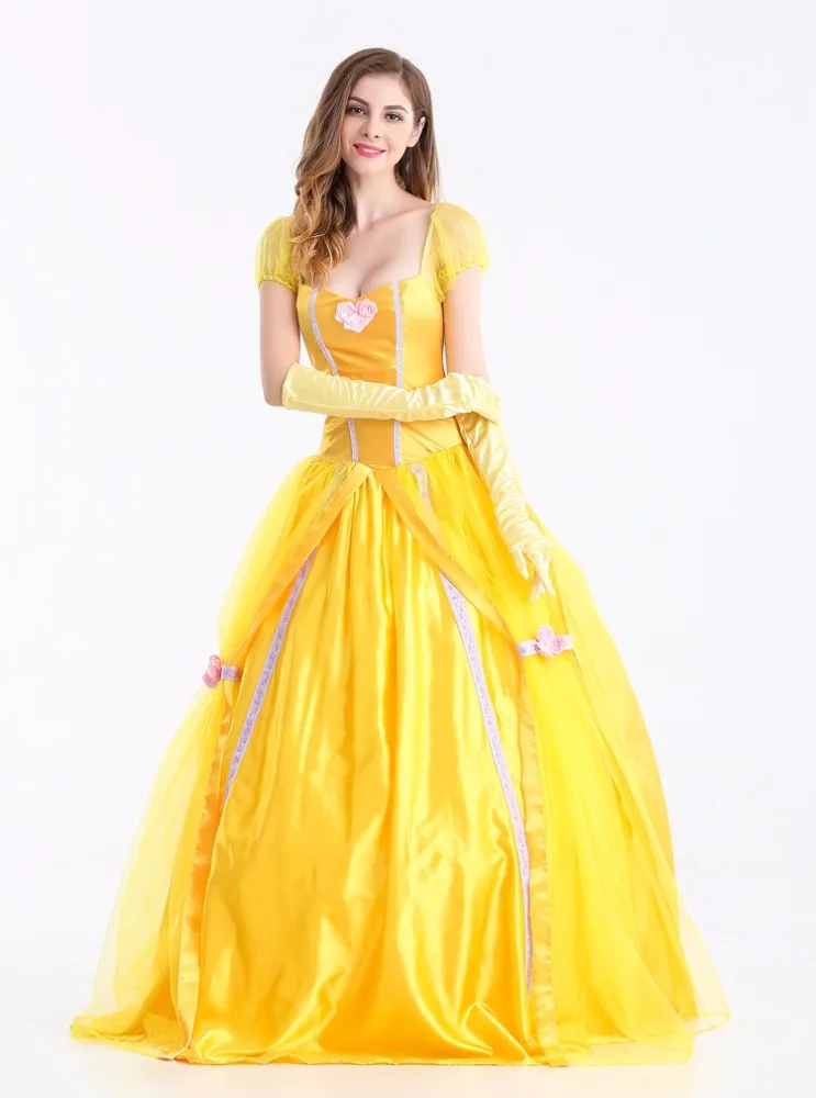 Ecoparty Belle Cosplay Costume Beauty And The Beast Adult Princess