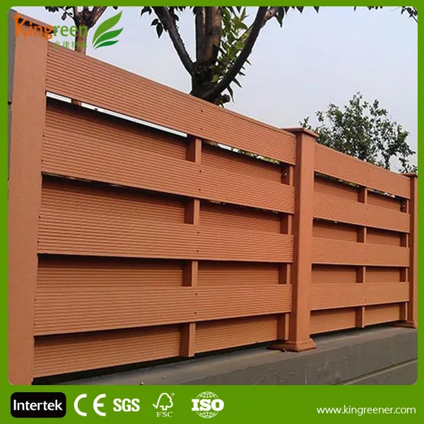 Precio barato compuesto madera valla de madera paneles-Vallas, rejas y