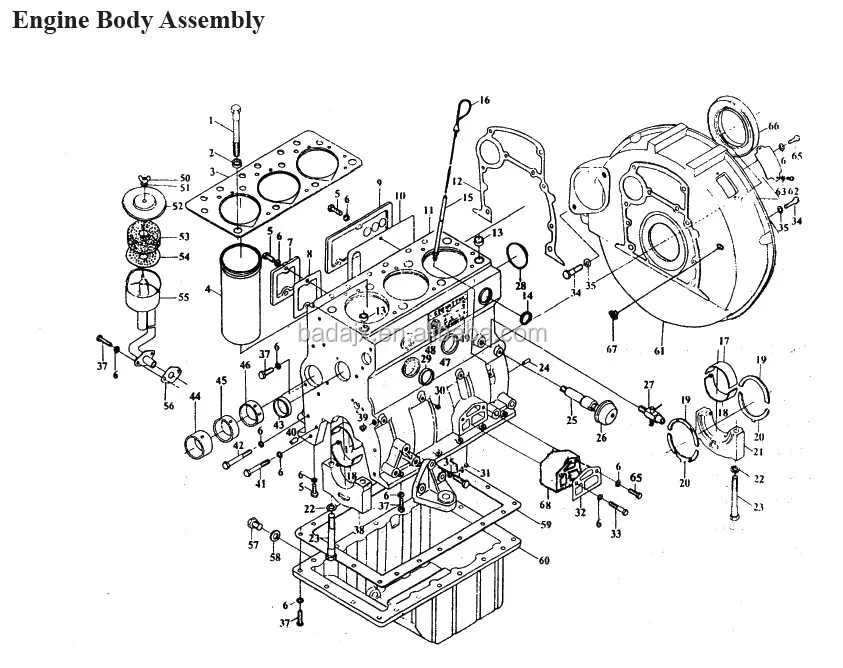 Yangdong Y385 Y385t Diesel Engine Parts Cylinder Head - Buy Y385t ...