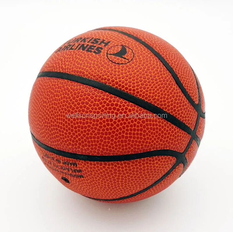 Meersee Embossed Logo Printed Promotional Mini Leather Basketballs