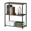 Multi-purpose shelf metal bookcase book shelves 3 tiers Storage Cube Cabinet