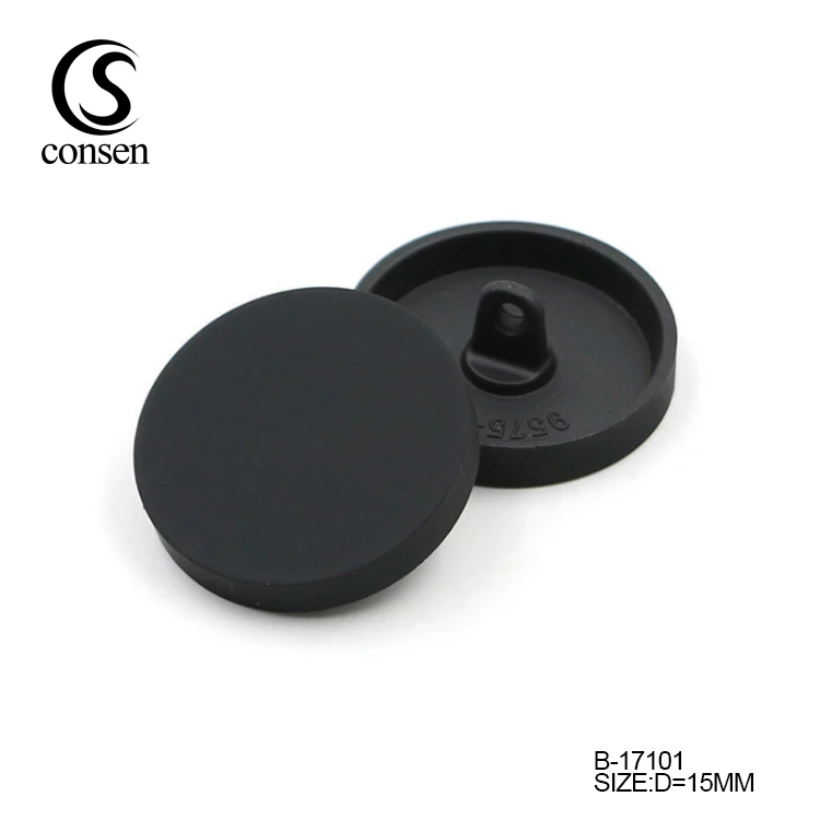 Stocking design custom gold flat shank button for coats