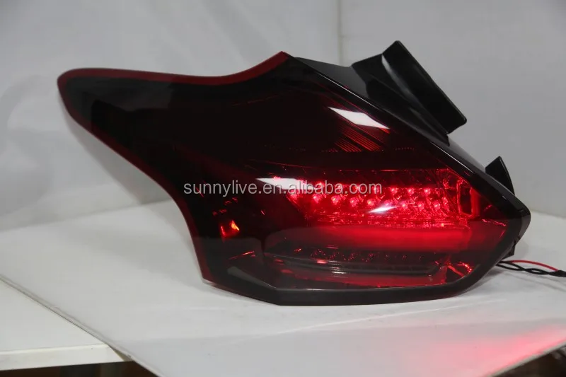 New for Focus 3 LED Strip Tail Lamp for FORD Hatchback 2015-2017 year dark red