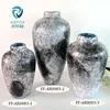 The high quality dark color different style oval shape with wide small mouth glass vases for home furnishing articles