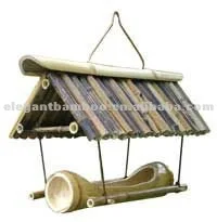 Bamboo Bird House And Feeder Buy Wooden Bird House Bamboo Bird