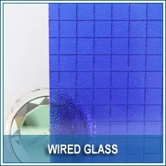 wired pattenred glass