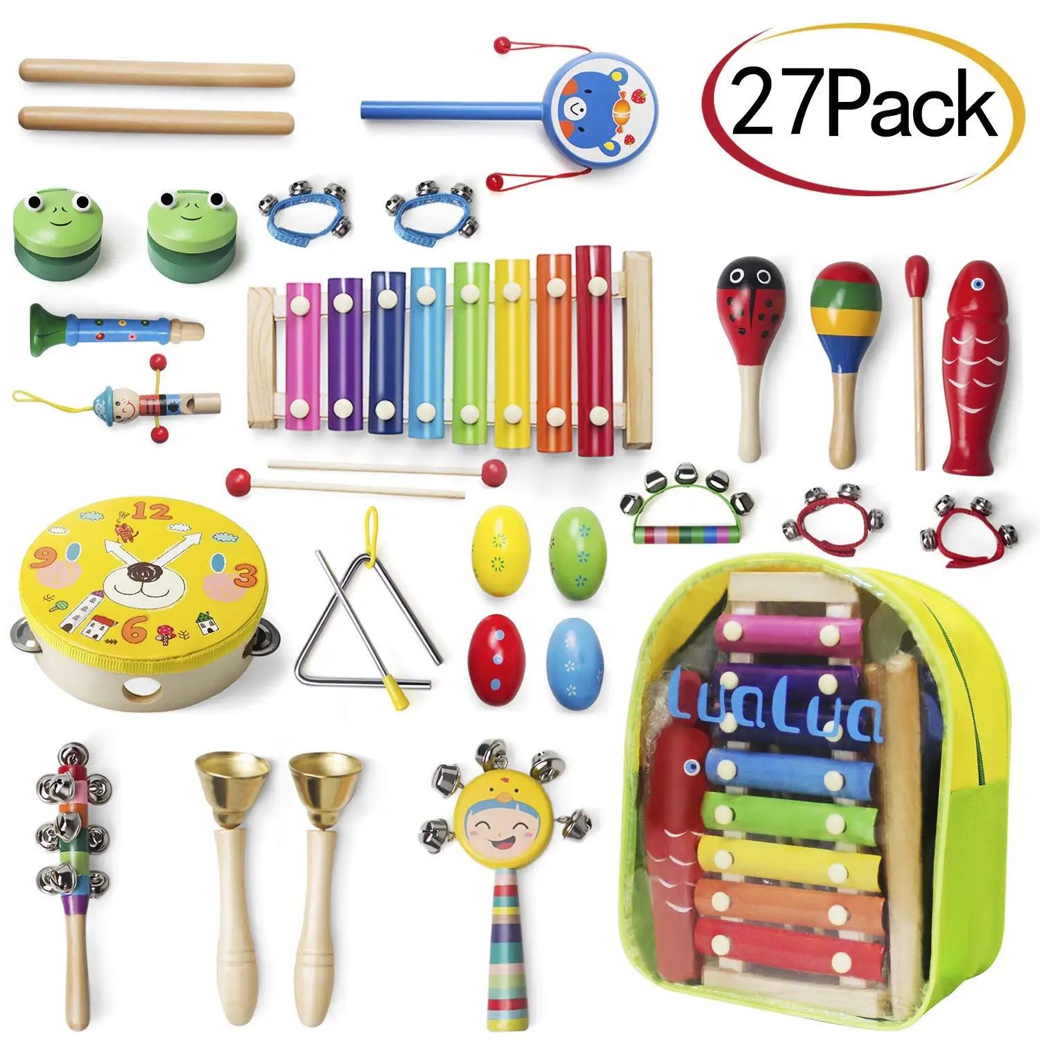 Buy LuaLua Toddler toys Musical Instruments for 1 2 3 year olds 27 pcs