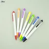 2018 new arrivals Premium Gift White Barrel Plastic Triangle Pen