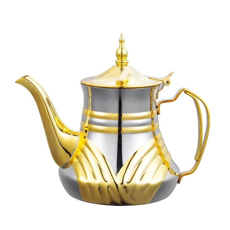 High Quality Morocco Stainless Steel Coffee Pot Teapot Serving Pot ...