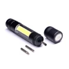 Mini Multifunctional Aluminium Pen Clip Flash Light Portable Dismountable 3 Screwdriver 3W COB LED Torch Flashlight with Magnet
