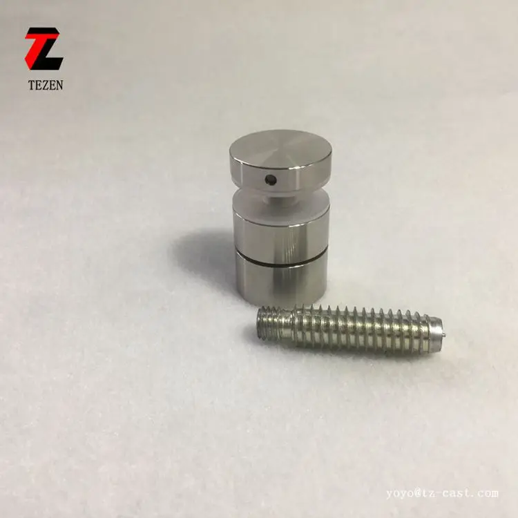 Stainless Steel Round Glass Standoff Bolts For Outdoor Glass Railing