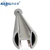 different types of round aluminum fence post