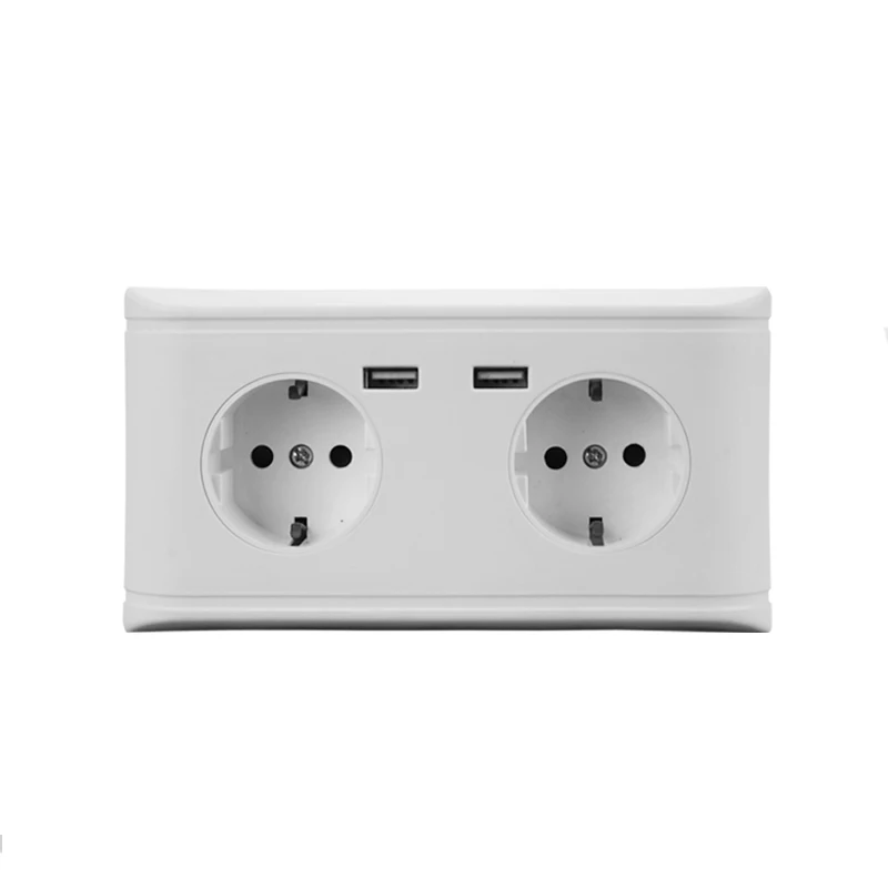 带双充电器插座的 usb 插座英国 gfci 电插头