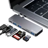 SD TF Card Reader OTG Adapter Charger Dual USB Type C Hub for Macbook Pro/Air